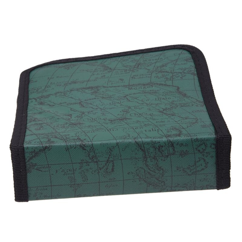 40 Disc Map CD DVD Storage Holder Sleeve Case Box Wallet Bag Album Zipper