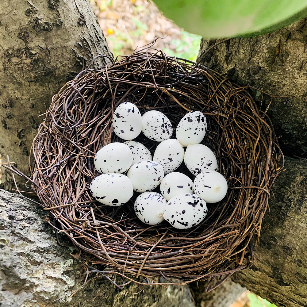 Retro Natura Handmade Weave Rattan Bird Nest Easter Christma Craft Vine Simulation Bird Nest Garden Courtyard Wedding Home Decor