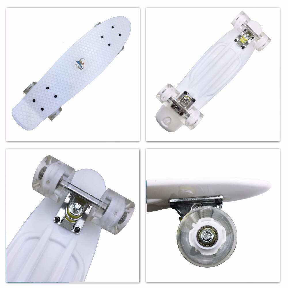 Flashy Penny Board 22 inch Skateboard Cruiser For Kids Mini Skate Board Outdoor Sports Retro Flashing 4 wheels Skates
