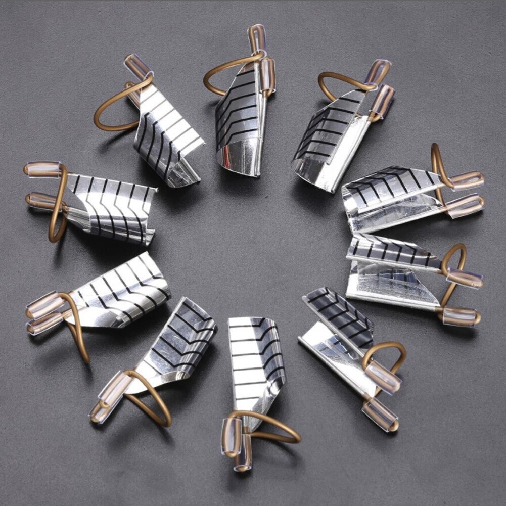 5Pcs Herbruikbare Nail Art Uitbreiding Formulieren Gids Acryl Nail Uv Gel Nail Extention Tips Diy Tool Franse Nagels Aluminium vorm Gids