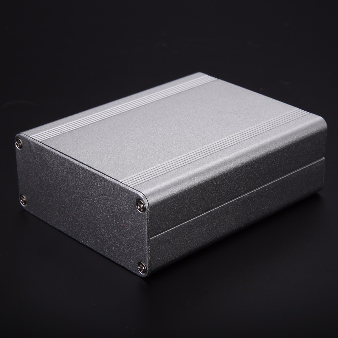 1pc Silver Split Body Electronic Project Case Extruded Aluminum Enclosure Box 110x88x38mm For Measurement Equipment