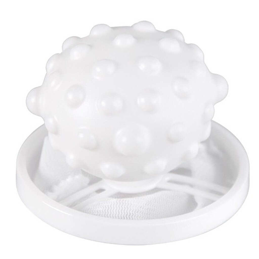 Bola de ropa sucia flotante antibobinado, recogedor de pelusa, Bola de pelo de lavadora, eliminador de pelo de succión, cesto de descontaminación #50: White