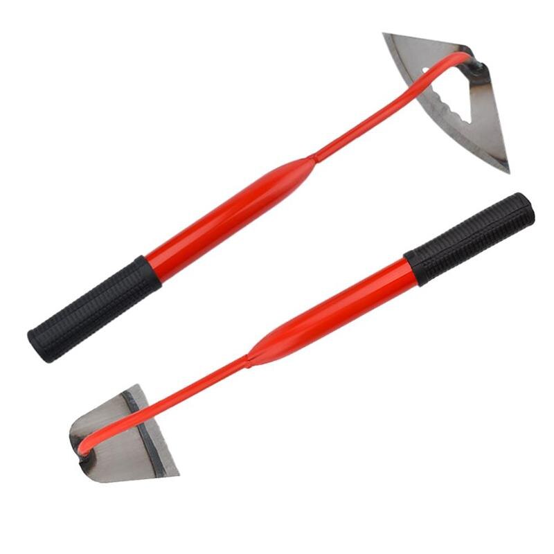 Zappa cava temprata in acciaio portatile diserbo rastrello giardino piantare zappa per coltivatore di ortaggi diserbo strumento di giardinaggio del terreno sciolto