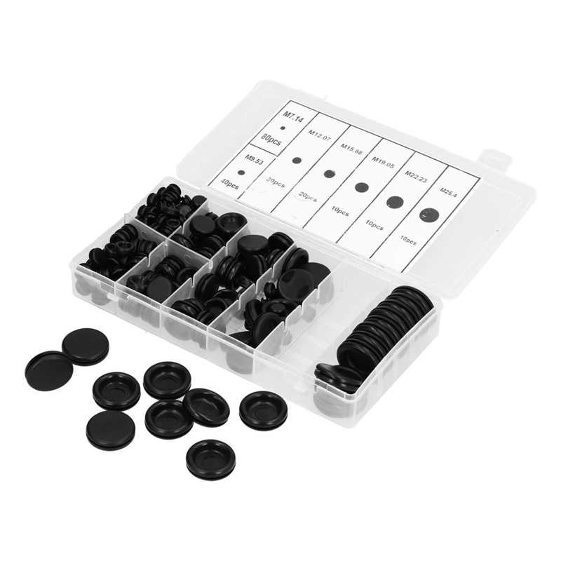 Rubber Wire Washer Kit Insulated Fireproof for Protecting Cable 7‑25mm