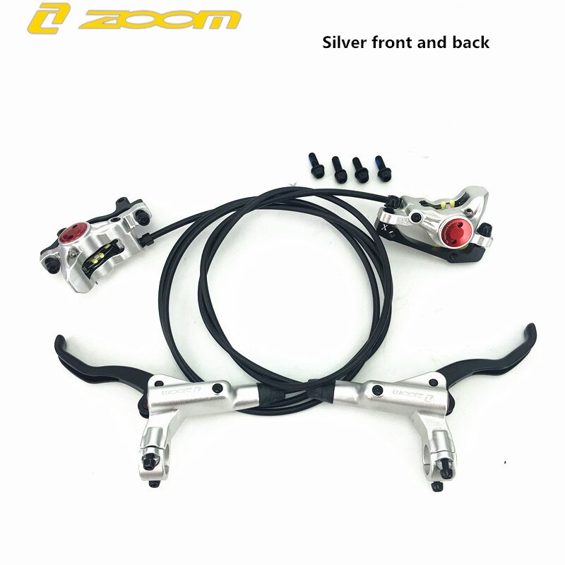 Zoom HB-875 Fiets Rem Mtb Brake Hydraulische Schijfrem 800/1400/1450/1550Mm MT200 Mountain Fiets rem Upgrade MT315 MT615: HB875 silver set