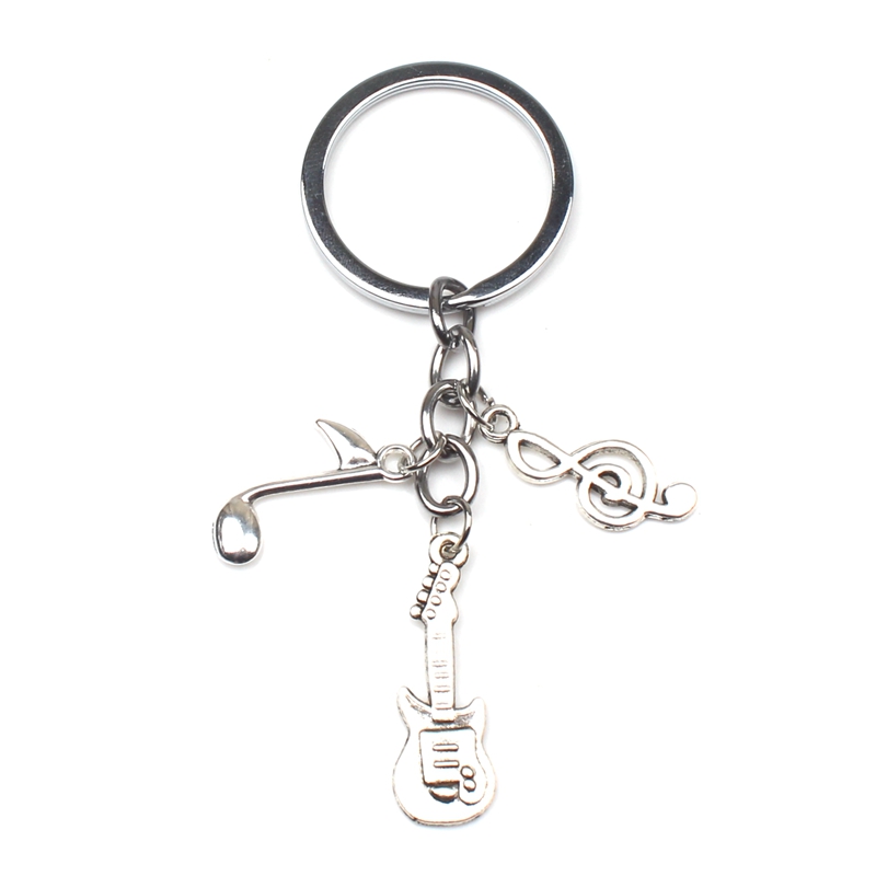 Music Teacher Keychain Music Key Ring Pianist Music Microphone Notes Handmade Guitar Jewelry Do Your Favorite Souvenirs
