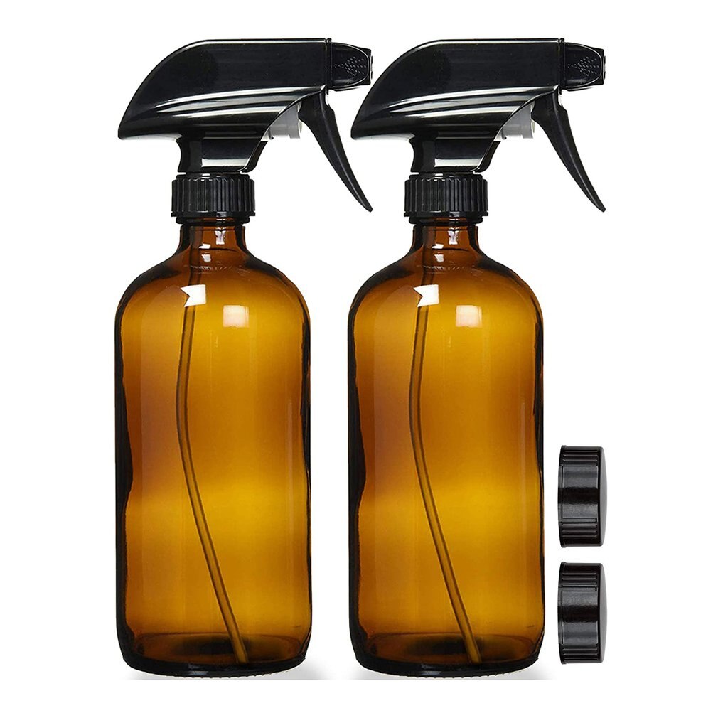 500ml påfyllningsbar presspump glas sprayflaska oljor vätskebehållare parfym atomizer resa