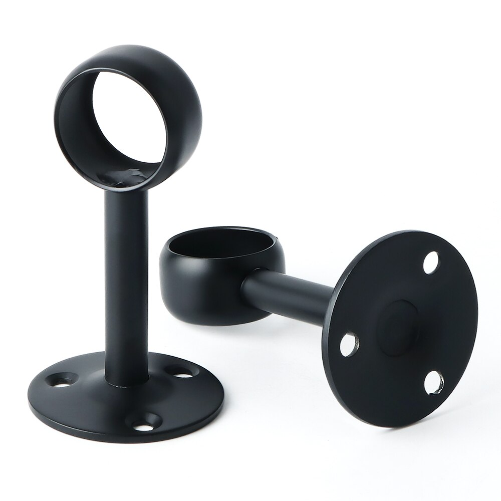 2pc Stainless Steel Flange Bracket 25mm Pipe Bracket Clothes Rod Seat Hanger Closet Rod Support Socket Flange Pipe Bracke