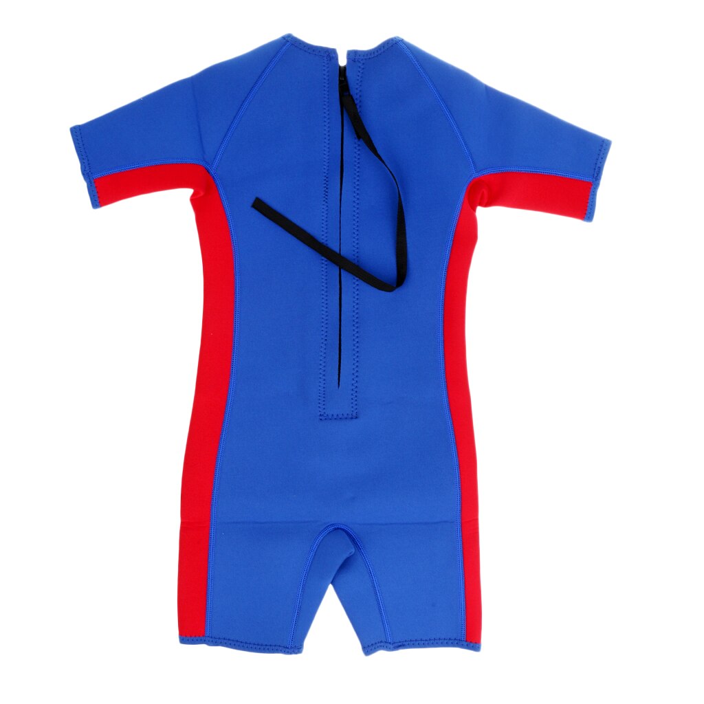 Kinderen Kids Peuter Shorty Surfen Zwemmen Duiken Wetsuit Jumpsuit Blauw Xxs/Xs/S/M/L/xl/Xxl/Xxxl