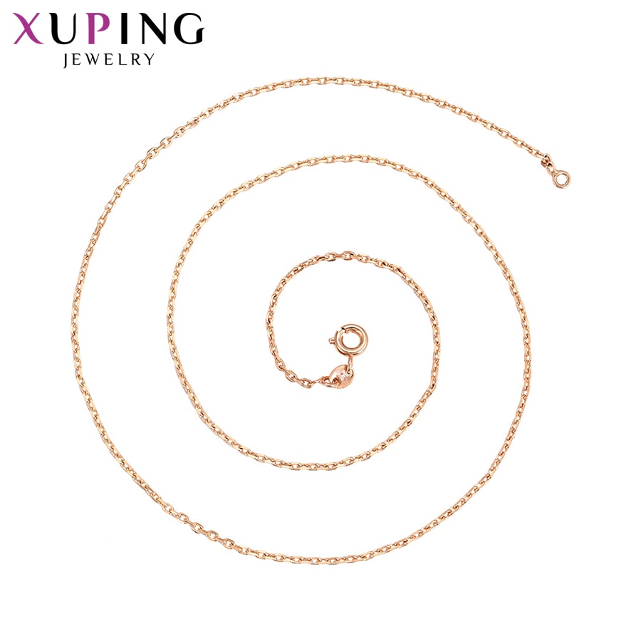 Xuping Rose Gold-plated Ketting Ketting Mode-sieraden voor Vrouwen Mooie Kerstcadeau S118.2-45430