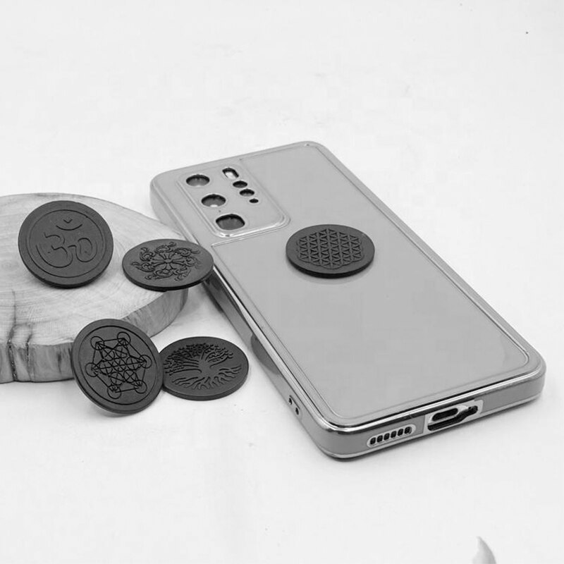 Shungite EMF Protection Cell Phone Sticker Anti EMF Stickers for Phone and Computer Round Dot EMF 5G Radiation Blocker Sticker