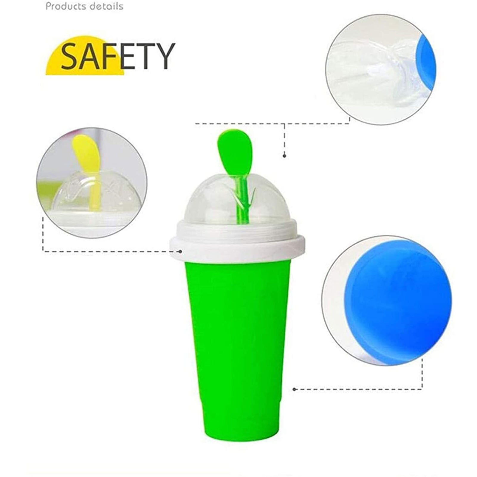 Smoothie breja potrząsnąć producent lody w kubku formy 2021 Diy domowe kubki na Smoothie lato zamraża kubki na napoje dwuwarstwowe domowe