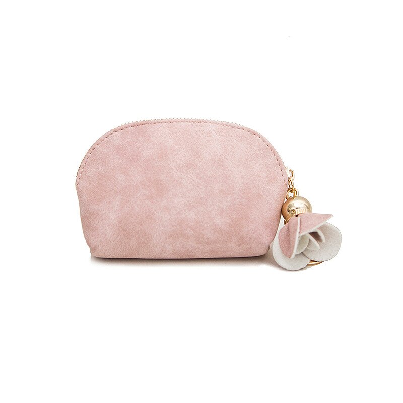 Kleine Portemonnee Vrouwen Korte Portemonnee Slim Mini Portemonnee Meisjes Schattige Clutch Zakken Bloem Pandent Kaarthouder Portemonnee Portefeuillesubsidies Femme: Pink