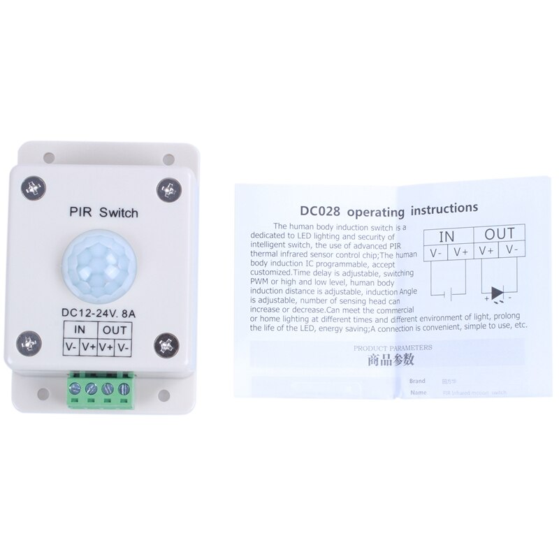 ! Led Verlichting Motion Activated Sensor Schakelaar 12 Volt Dc Passieve Licht Controle