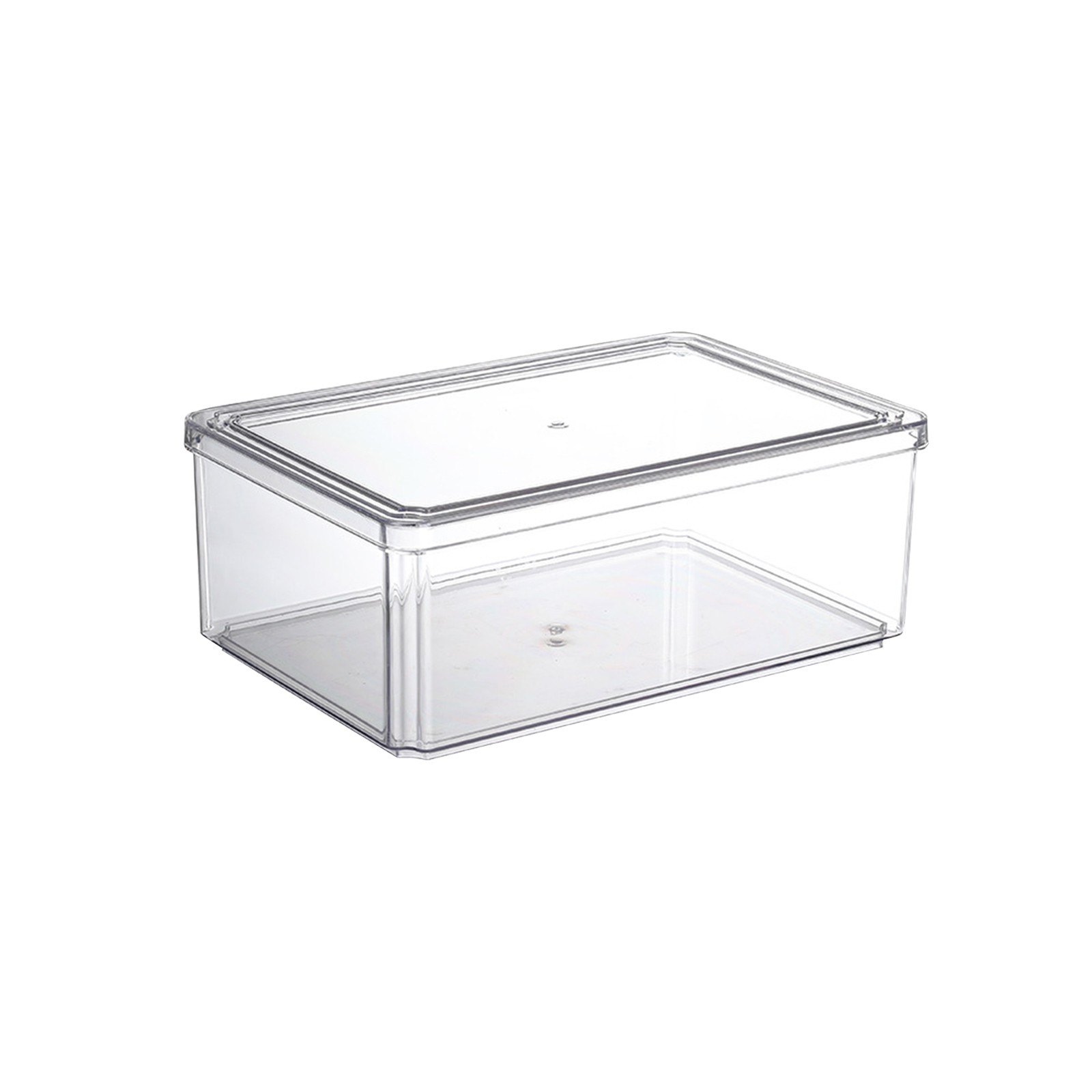 Neue Kühlschrank Organizer Behälter Stapelbare Kühlschrank Lebensmittel Lagerung Kasten Mit Griff Klar Kunststoff Speisekammer Lebensmittel Gefrierschrank Organizer Werkzeug: Lila