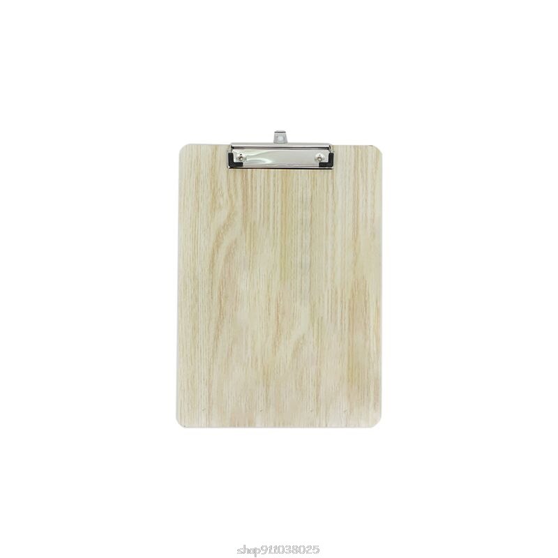Portable A4 A5 Wooden Writing Clipboard File Hardboard Document Holder Office Stationery F24 21: A5-BG