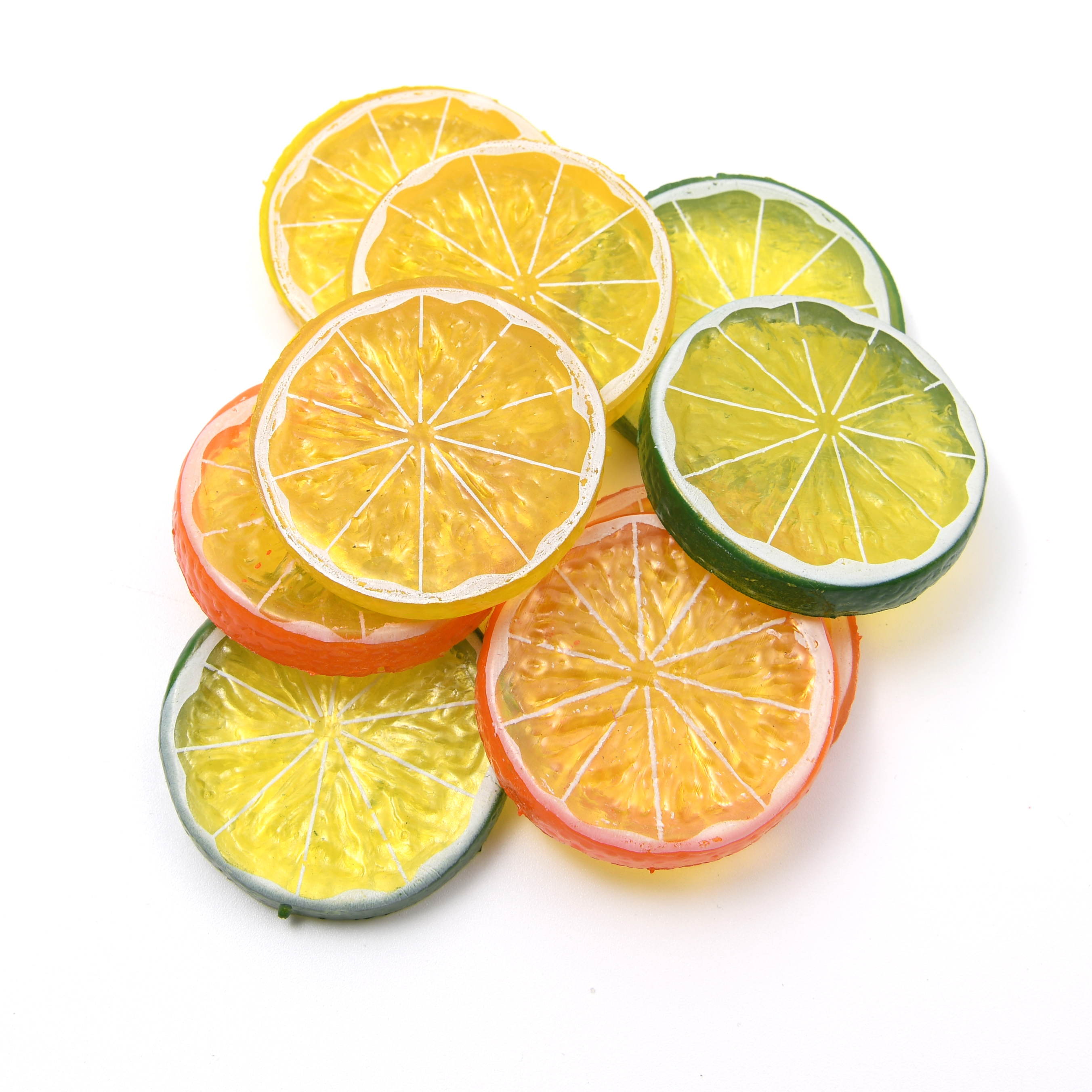 Billig 3 mini konstgjord plast citron ark grönsaker bröllop jul familj kök dekorativ plast frukt dekoration