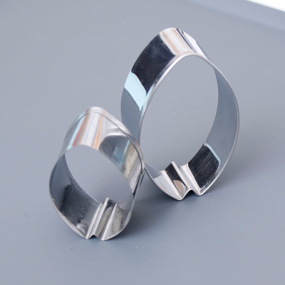 2 stks/set Rvs Tulip Cakevormen Clay Gum Cookie Cake Decorating Gereedschap Fondant Sugarcraft Bloem Cake Cutter Sets