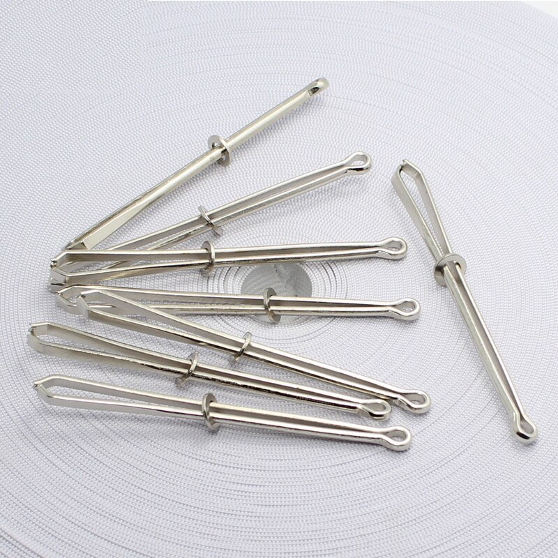 Metal Threader Clip Drawstring Elastic Band Threader Tweezers Wearing Guide for DIY Waist Band Threading Craft Sewing Gadgets