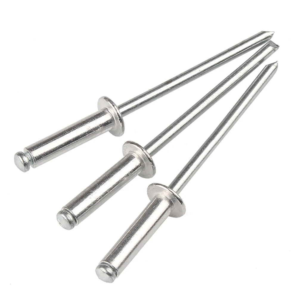 10/30/50 Stuks Pop Klinknagels Aluminium M2.4 M3.2 M4 M4.8 M5 M6 Koepel Blinde Klinknagels Stalen Schacht Doorn Uitlaat Klinknagels Trekken Nagel