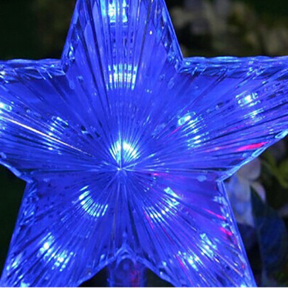 Christmas Tree Topper Light LED Light Up Christmas Tree Topper Star Xmas Tree Ornaments Party Home Decorations