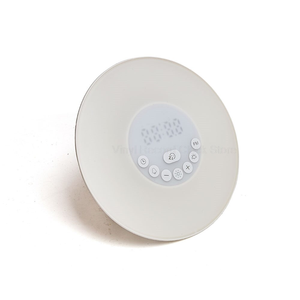 Led digitale wekker, wekkerlamp, tafelklok, lamp, zonsopgang, zonsondergang, elektronische snooze-wekkers, fm-radio: Usb