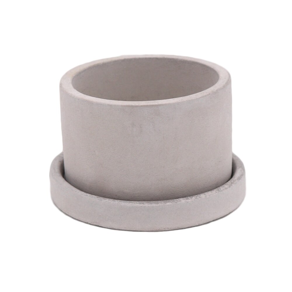 Breathable Corrosion-resistant Cement Flowerpot for Office Decoration Sturdy Mini Planter with Hole Practical Succulent: size 2