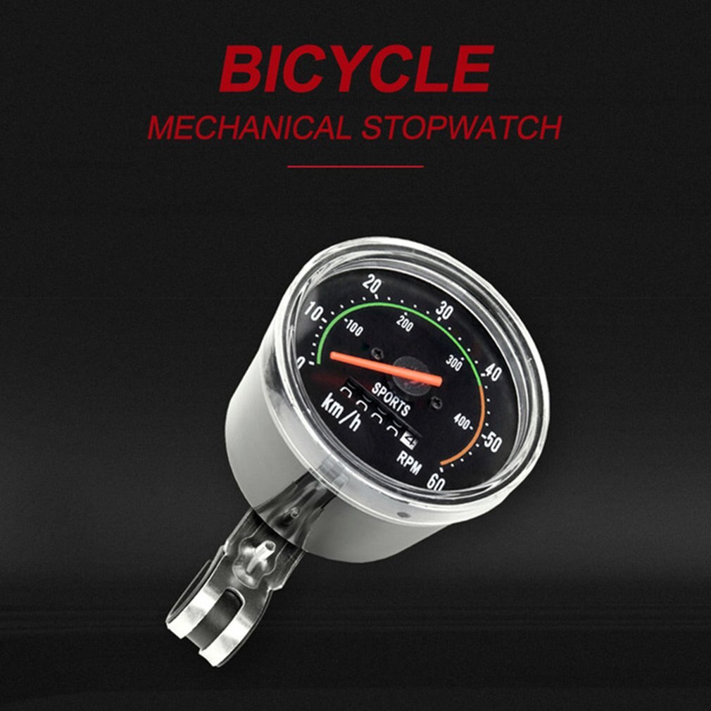 Mechanische Snelheidsmeter Universele Klassieke Bike Fietsen Kilometerteller Stopwatch Waterdicht Fiets Toerenteller Gauge Voor Fiets