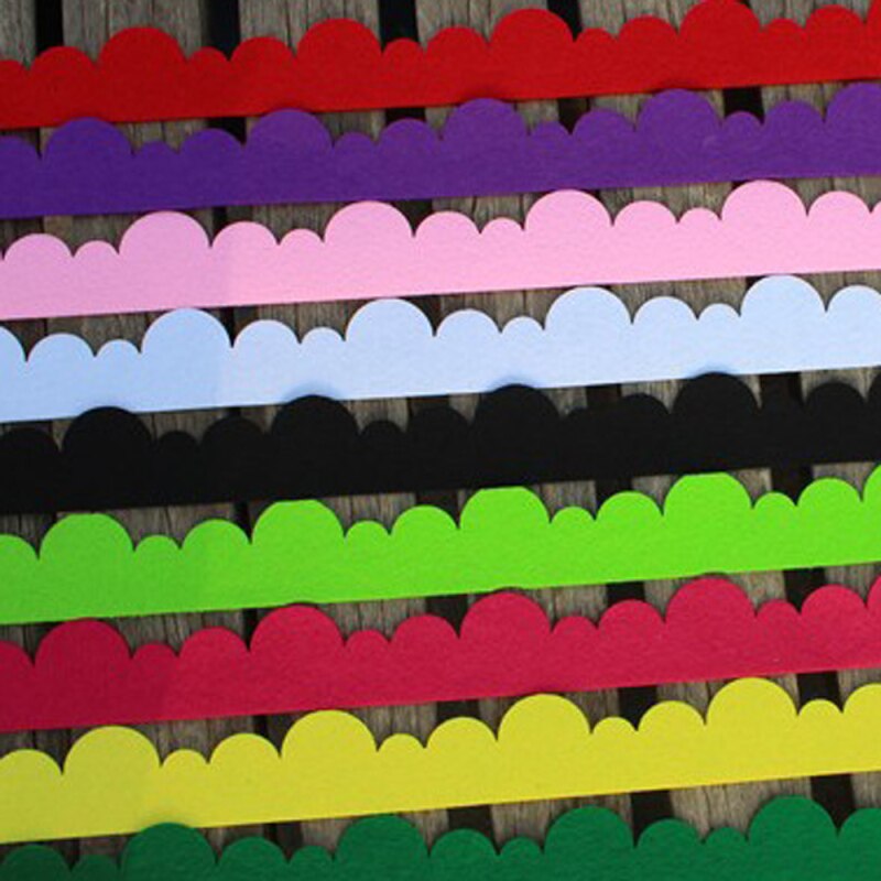 Tissu Non tissé en feutre de couleur aléatoire, 1 pièce, bande de garde-corps pour la décoration murale de la maternelle