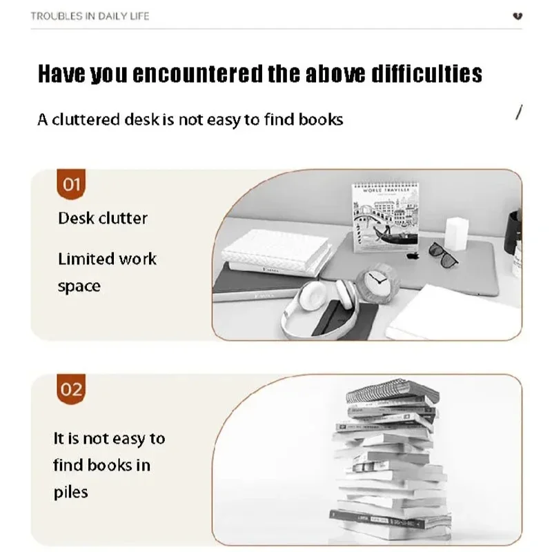 1PC Notebook Computer Stand Desktop Computer Screen Desktop Elevated Desktop Storage and Storage Pad Elevated Length 30/40/50cm