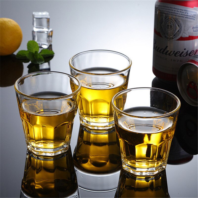 5PCS/Lot 100ML Shot Glass Tempered Material Clear Glass Cups for Liquor and Spirits Wine Cup Tumbler Bar Club Party Drinkware