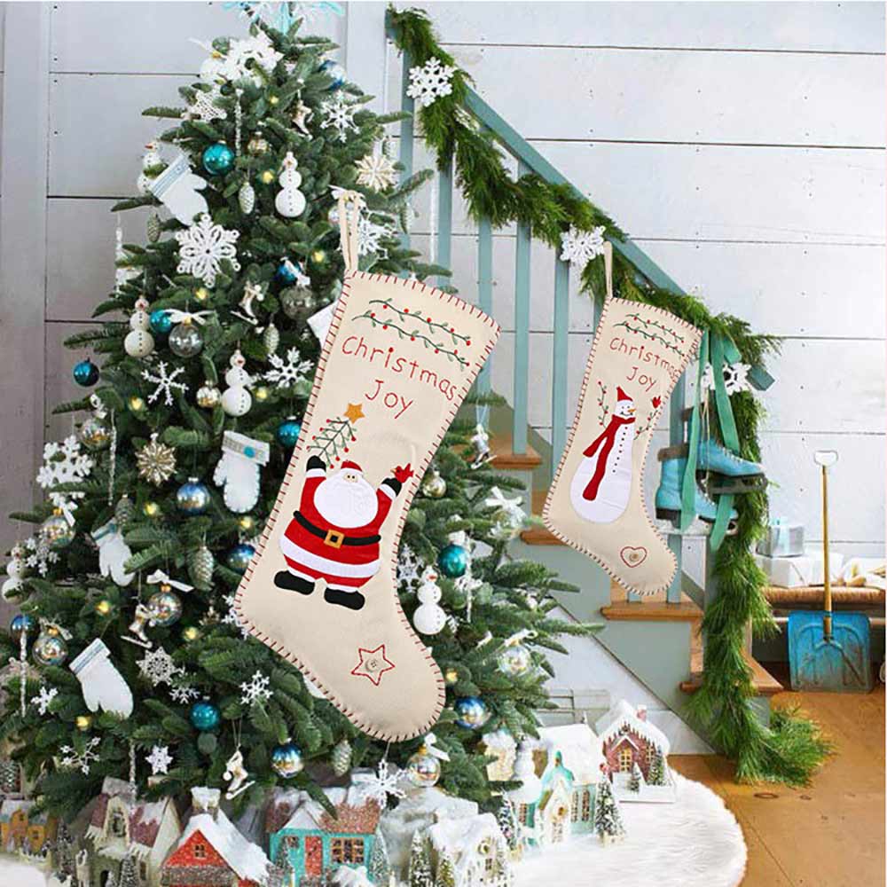 Kerst Kous Sack Xmas Tree Decor Kinderen Snoep Zakken Hanger Christmas Bag Kerst Thuis Sok Decor Feestartikelen