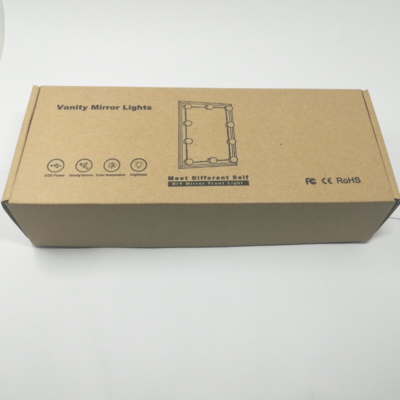 Makeup light Illuminated makeup mirror with led light USB Charging Port Cosmetic Lighted Bulb Profession Makeup light D42