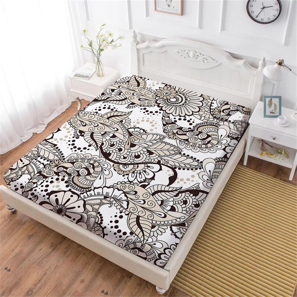 3-delige ruches rok sprei set kingsize/twin/queen hoeslaken ruches