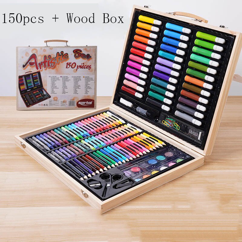 Crayon Painting Set Drawing Pencils Set With Box Watercolor Painting Children's Art Washable Drawing Art Supplies