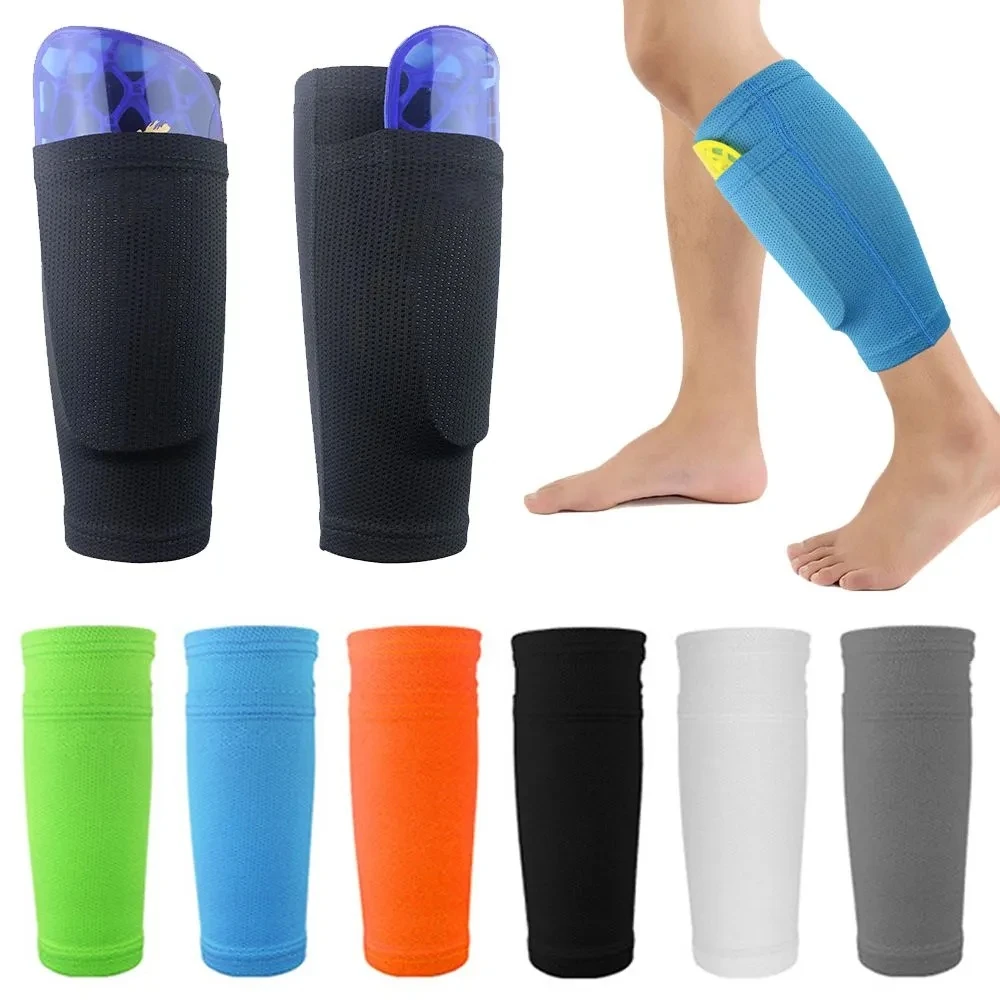 Fußball-Schienbeinschoner, Socken, Schutzärmel für Jungen und Herren, weiche Schienbeinschoner, Schutz, atmungsaktiv, Fußball-Schienbeinhalter, Sportzubehör