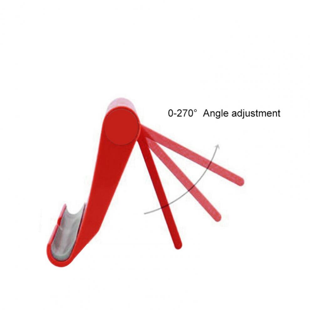 Przenośny składany 270-kąt regulowany plastikowy uchwyt na telefon stacjonarny leniwy oglądanie wideo, nawigacja samochodowa uchwyt na tablet telefon