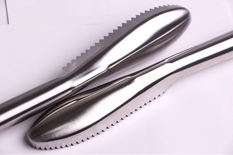 Détartreur de brosse, Gadget de cuisine, dissolvant la peau de poisson en acier inoxydable, détartrant les écailles de poisson, fruits de mer