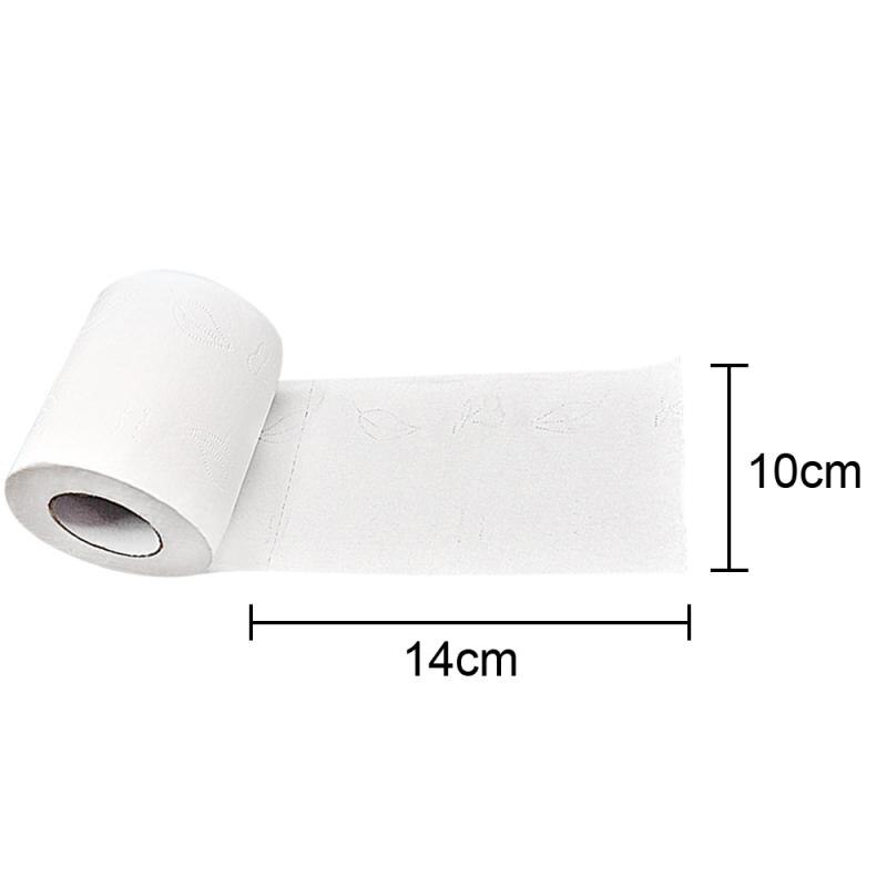 4 kerrosta paksunnettua wc-paperia 2 rullaa kovaa kestävää pehmeää paperipyyhkettä pehmopaperi sakeutettu rulla wc-paperi talouspaperi