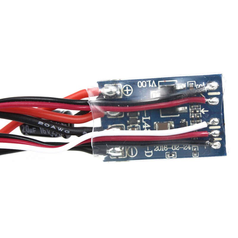 Rc bil 10a børstet esc toveis motorhastighetskontroll uten brems til 1/16 1/18 1/24 bilbåttank  f05427.