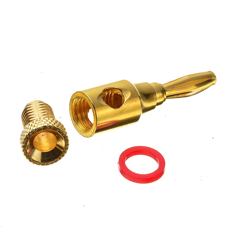 Musical Cable Wire Banana Plug Audio Speaker Connector Plated Musical Speaker Cable Wire Pin Connector