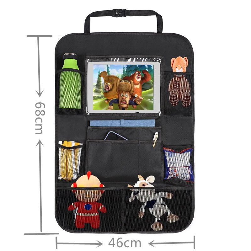 Draagbare Autostoel Terug Organizer Multi-Pocket Storagebag Tablet Houder Auto Interieur Accessoire Opbergen Opruimen Storagebag