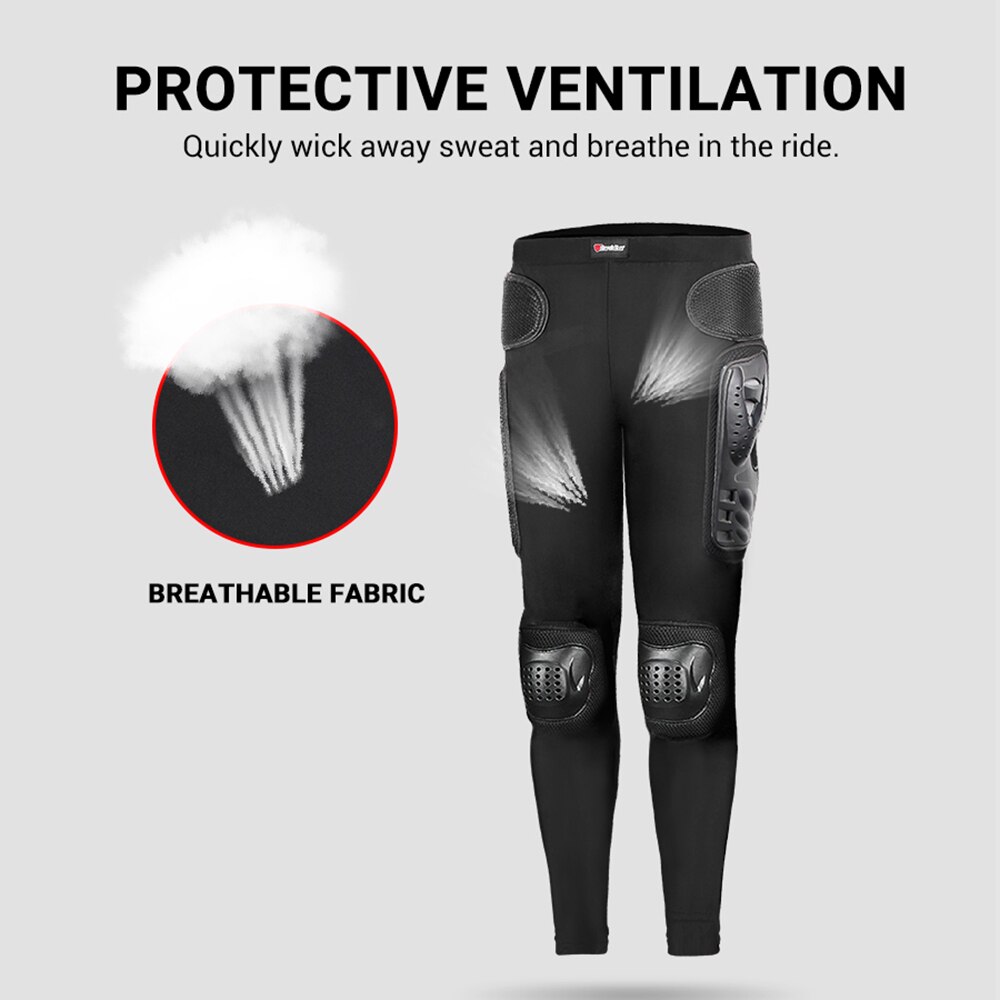 HEROBIKER Motorcycle Pants Long Armor Motorcycle Motocross Pants Ski Skating Cycling Motocross Protective Gear Hip Protector