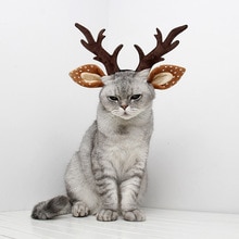 neue Weihnachten Haustier Hund Kostümich Geweih Elch Ohr Stirnband Nette schick Kleid hoch Neue Jahr Haustier Party Hütte Haustier hund Katze Kostüm