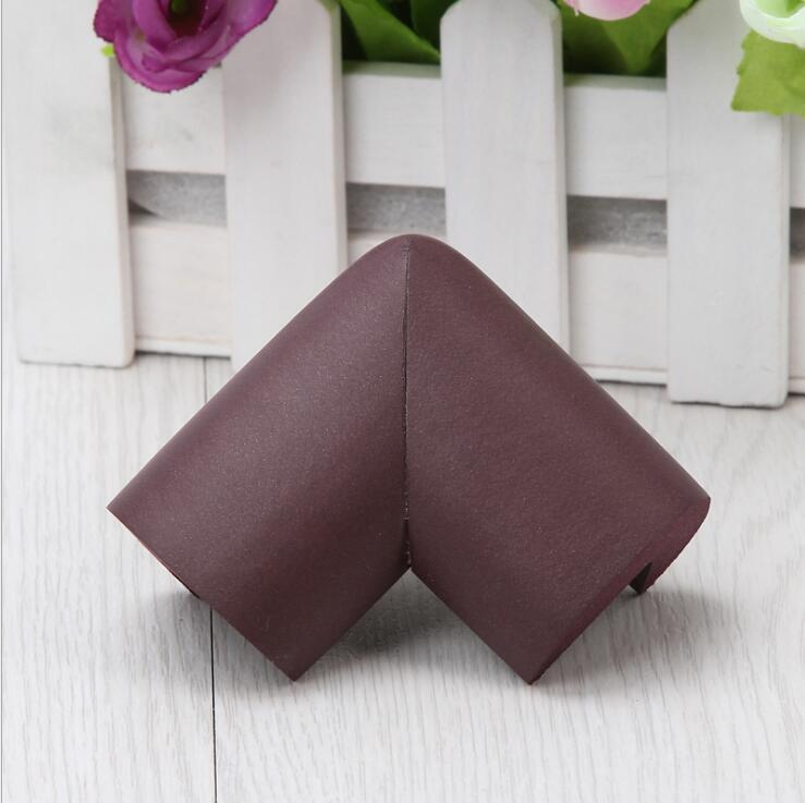 4 stks/partij Baby Veiligheid Tabel Corner Protector Transparante Anti-Collision Bescherming Hoek Cover Edge Corner Guard voor Kid Beveiliging: 4 PC Lot Brown