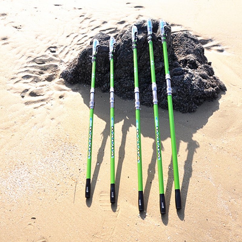 6H Vara Surf Casting 3.6m 3.9m 4.2m 4.5m 5.4m Telescópica Haste De Surf Canna Equipamento De Pesca Enfrentar Varas de Pesca Canas De Pescar