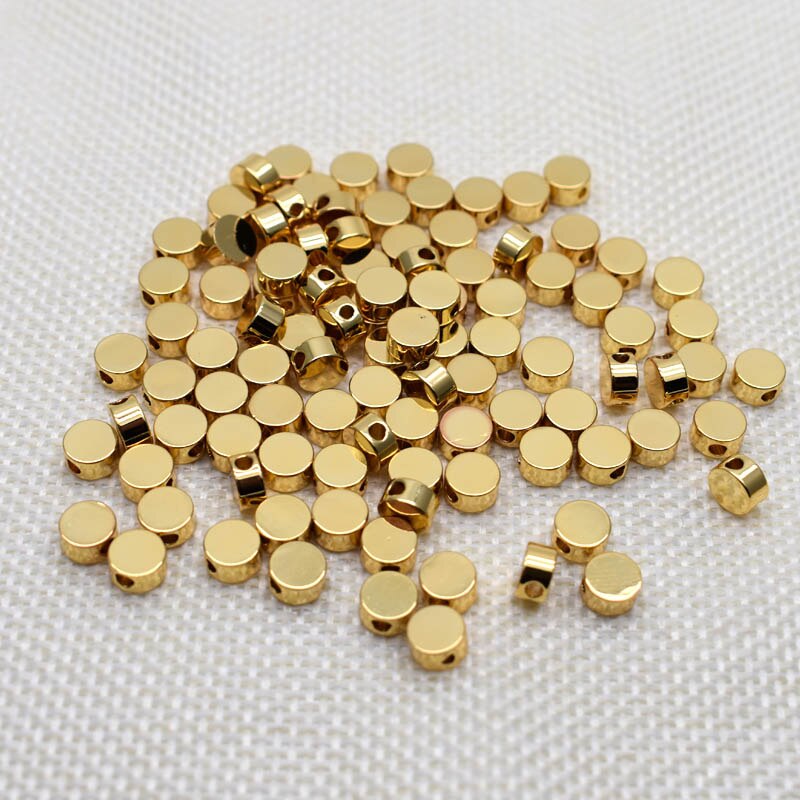 Pentagramme-perles en forme de papillon, 6mm, en métal, cuivre, or, amples, pour la fabrication de bijoux, trou Bracelet à bricoler soi-même, 1.7mm: A004-6mm-10pcs