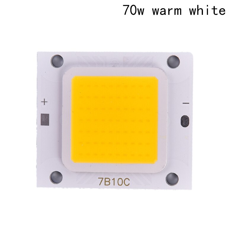 Cob led chip led matrix til spotlight diode led lys projektørlampe kilde 4.6cm x 4cm: 70w varm hvid