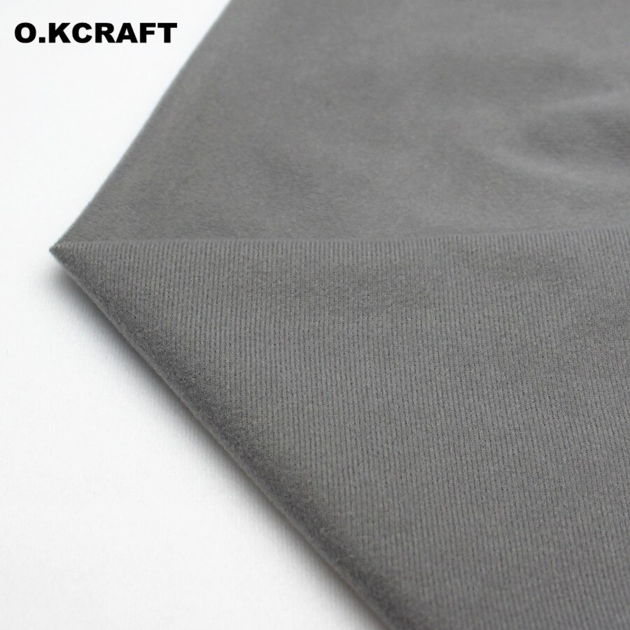 40x50 cm 30 Kleuren Goedkoopste Polyester Loop Fleece Stof Tricot Fluwelen Geborsteld Stoffen voor Patchwork Naaien Doll Gevulde speelgoed Doek: Grey Q1102