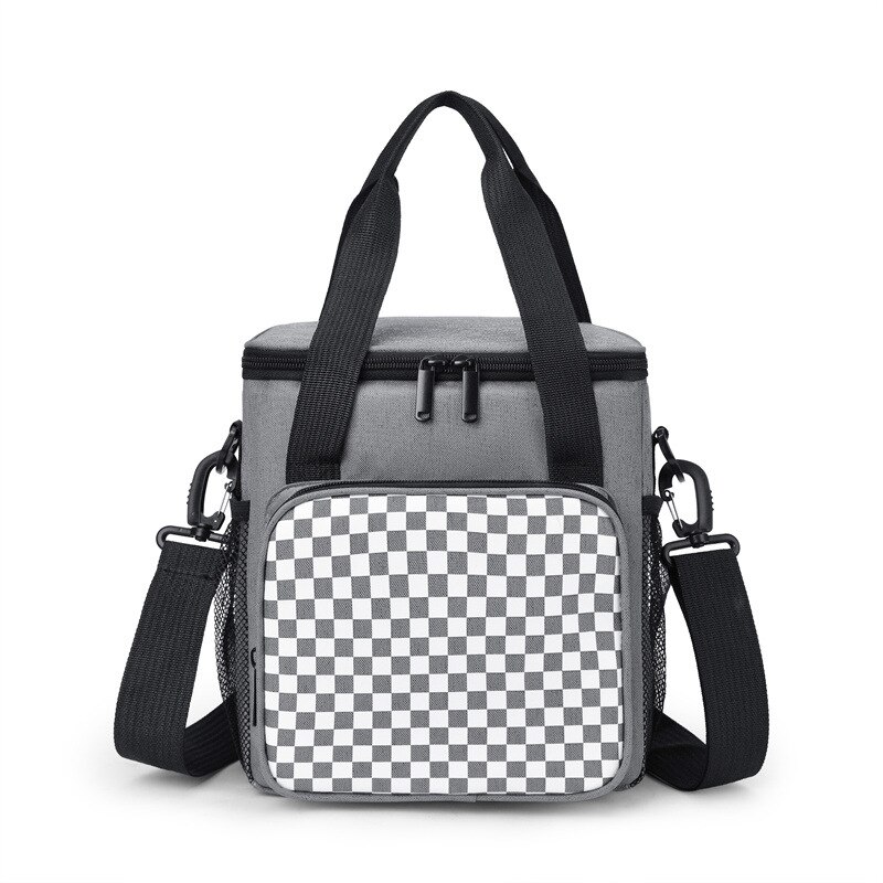 Bolsa enfriadora de leche materna, bolsa termo de gran capacidad, bolsa de almacenamiento de alimentos para biberones, adecuada para mamás lactantes, guarderías para bebés: Gris